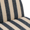 60896-6 Gestreepte Loungestoel Blauw/Wit J-line