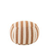 Gestreepte Poef Zand/Wit J-line