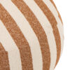 Gestreepte Poef Zand/Wit J-line