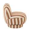 Gestreepte Loungestoel Zand/Wit J-line
