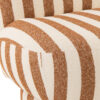 Gestreepte Loungestoel Zand/Wit J-line