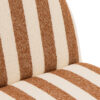 Gestreepte Loungestoel Zand/Wit J-line
