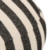 Gestreepte poef Zwart/Wit J-line