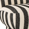 Gestreepte Loungestoel Zwart/Wit J-line