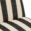 Gestreepte Loungestoel Zwart/Wit J-line