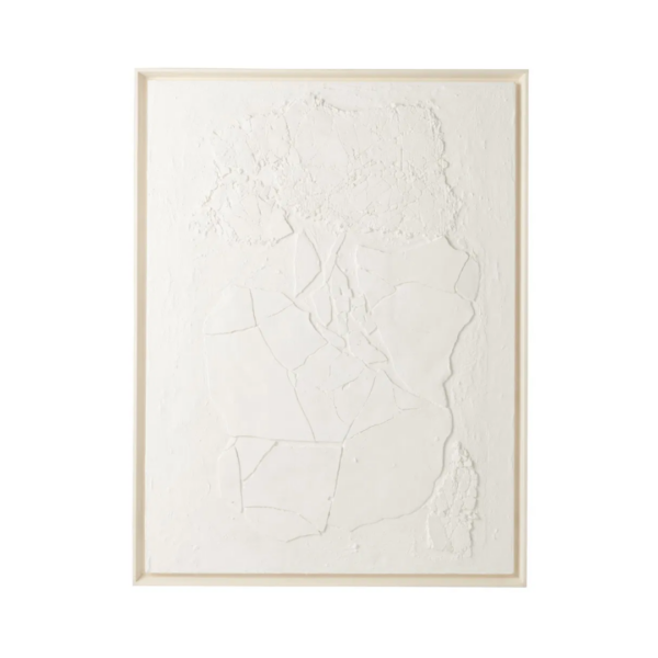 Abstract Schilderij met Gips structuur | 120 x 90 cm