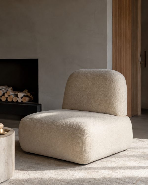 Fauteuil Olivia Ecru J-line