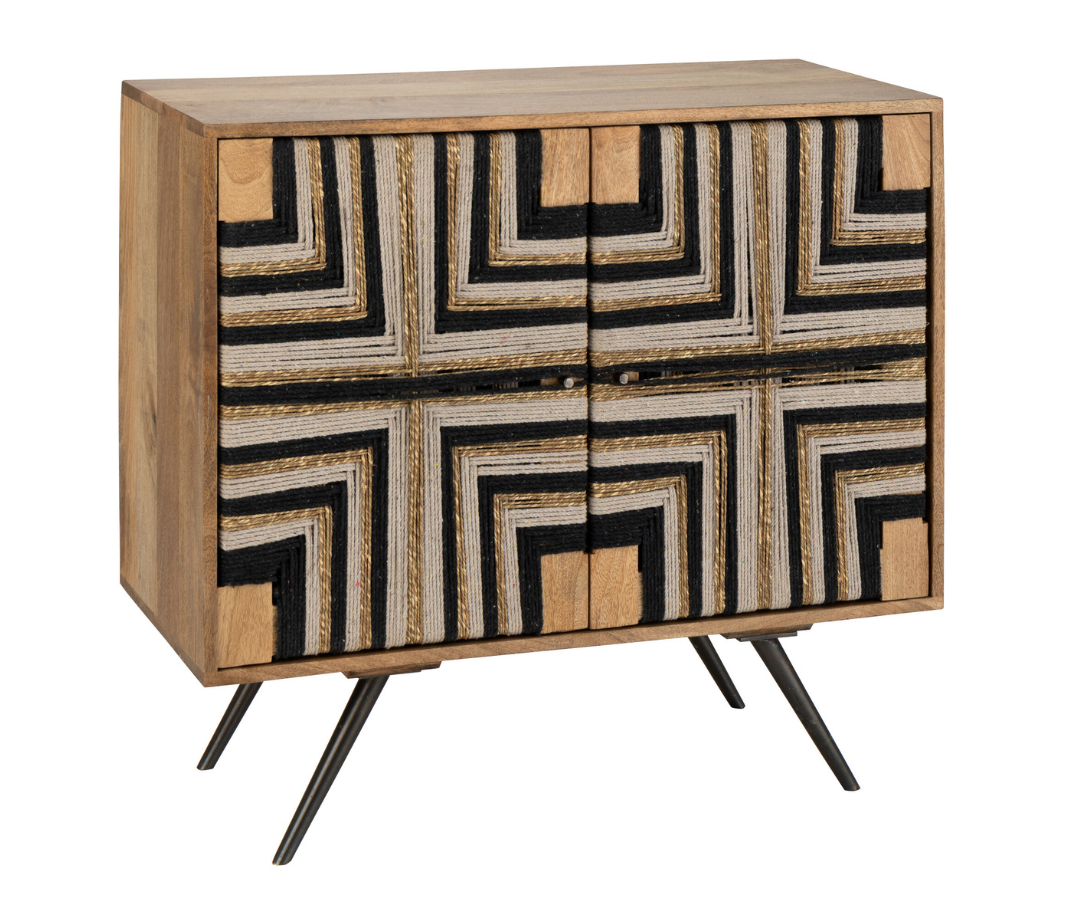 Dressoir Geweven Draadpatroon J-line 60880 Dressoir met uniek Geweven Draadpatroon J-line
