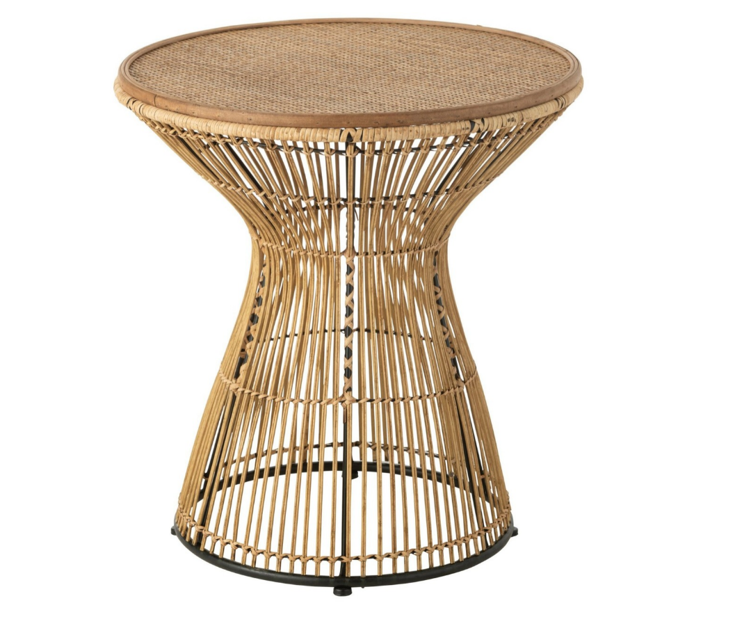 33204 bijzettafel rond groeven rotan bijzettafel rond groeven rotan