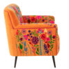 61967-1.jpg Fauteuil Bloemen Mangohout Oranje - J-line