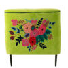 61969-2.jpg Fauteuil Bloemen Mangohout Groen - J-line