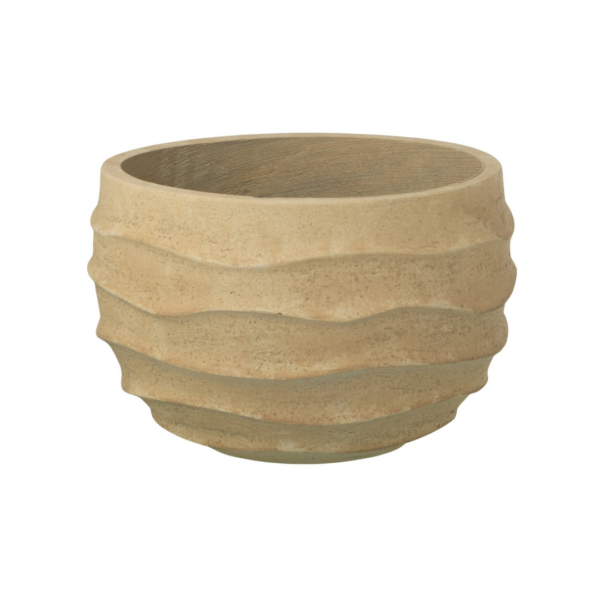 Bloempot Waves Beige Small outdoor