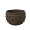 Bloempot Waves donkerbruin small outdoor
