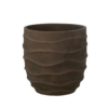 Bloempot Waves donkerbruin Medium Outdoor