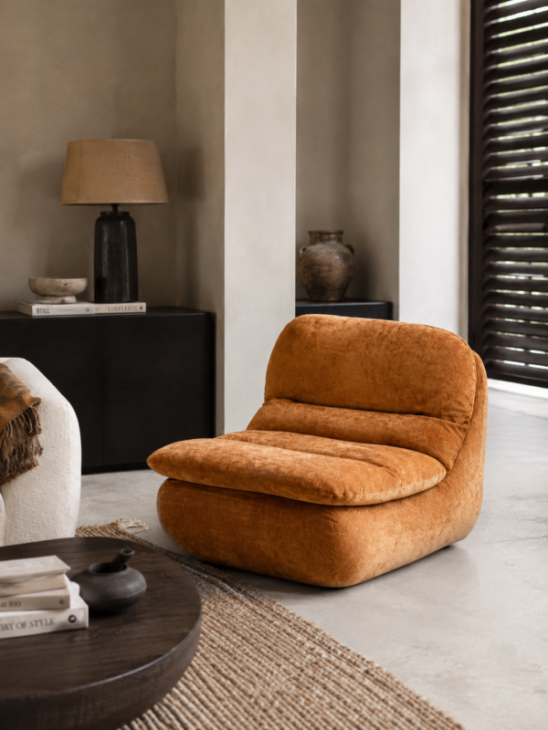 Loungestoel Gecomprimeerd Schuim Oranje J-line
