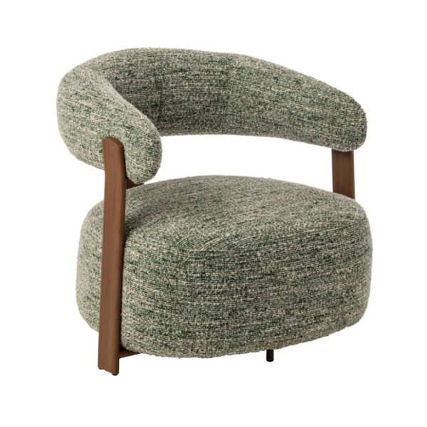 265900 Olijfgroene Ronde Fauteuil J-line Olijfgroene Ronde Fauteuil J-line