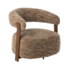 265902 Bruine Ronde Fauteuil J-line Bruine Ronde Fauteuil J-line