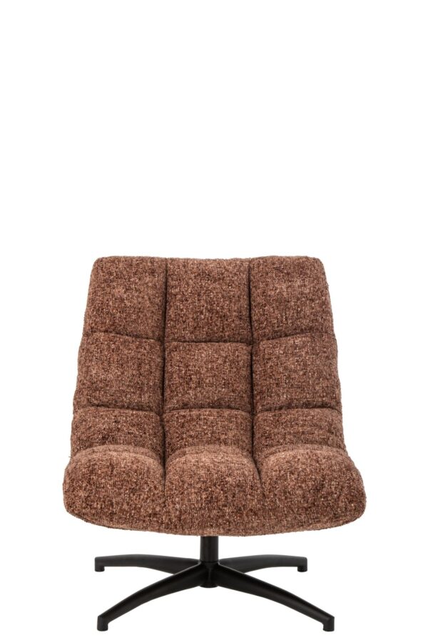 Bouclé Loungestoel Matel Terracotta J-line