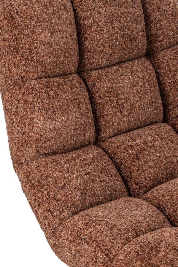 Bouclé Loungestoel Matel Terracotta J-line