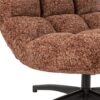 Bouclé Loungestoel Matel Terracotta J-line