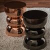 Bijzettafel Lise - Glanzend Chrome Roségoud | J-line