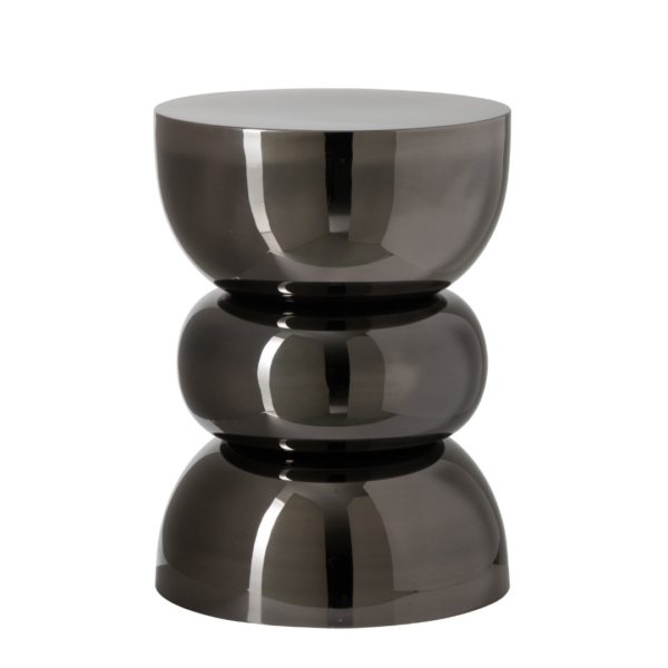 267423 Bijzettafel Lise Chrome Zwart bijzettafel Lise Chroom Zwart