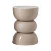 267425 Bijzettafel Lise Beige Bijzettafel Lise - Glanzend Beige | J-line