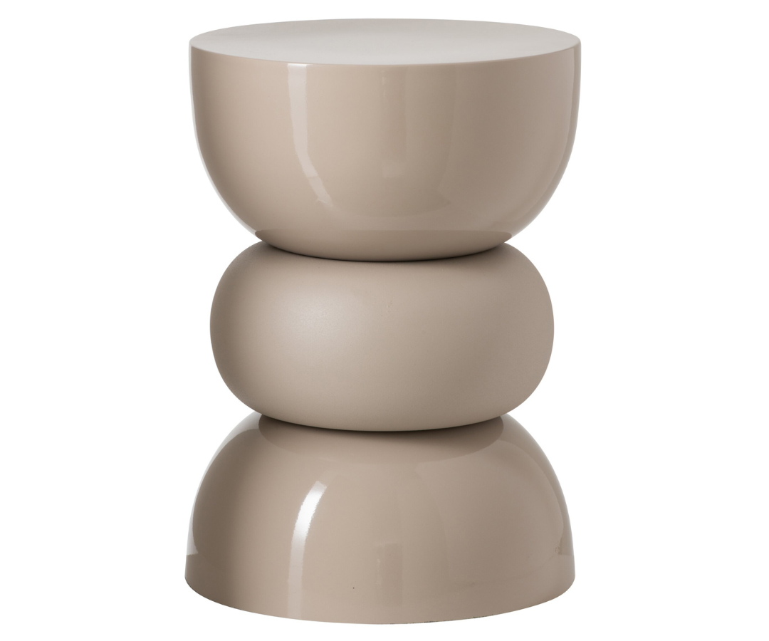Bijzettafel Lise - Glanzend Beige | J-line