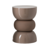 Bijzettafel Lise - Glanzend Mocha Bruin | J-line
