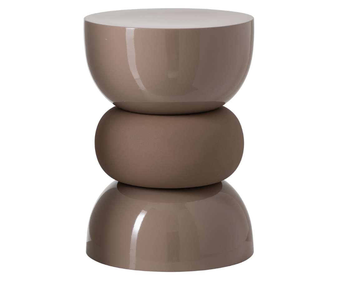 Bijzettafel Lise - Glanzend Mocha Bruin | J-line