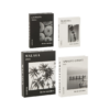 Set van 4 Decoratieve Opbergboeken Reizen Zwart/Wit J-line