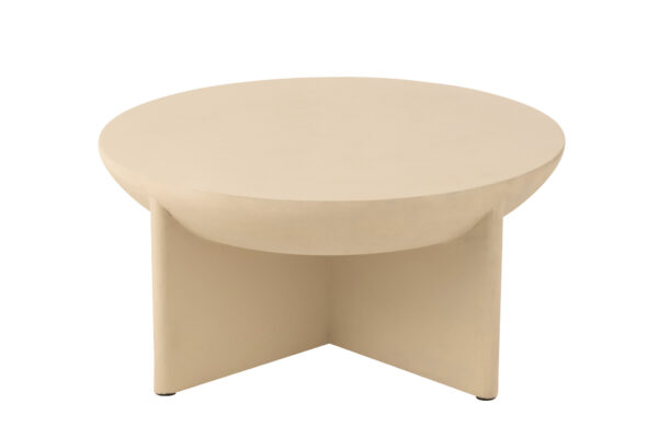 Ronde Salontafel Mangohout Beige J-line