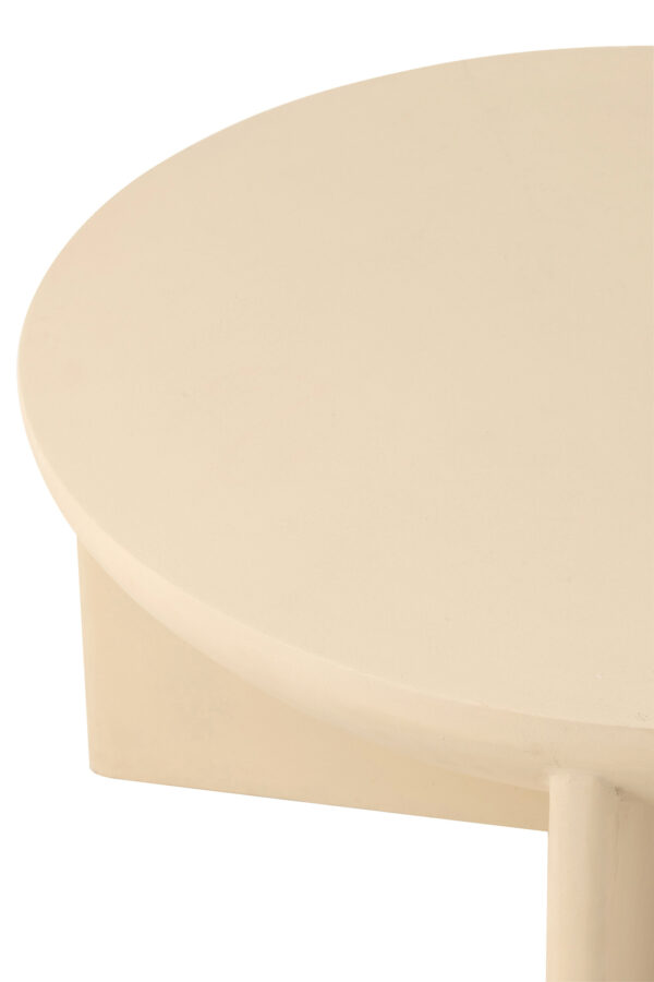 Ronde Salontafel Mangohout Beige J-line