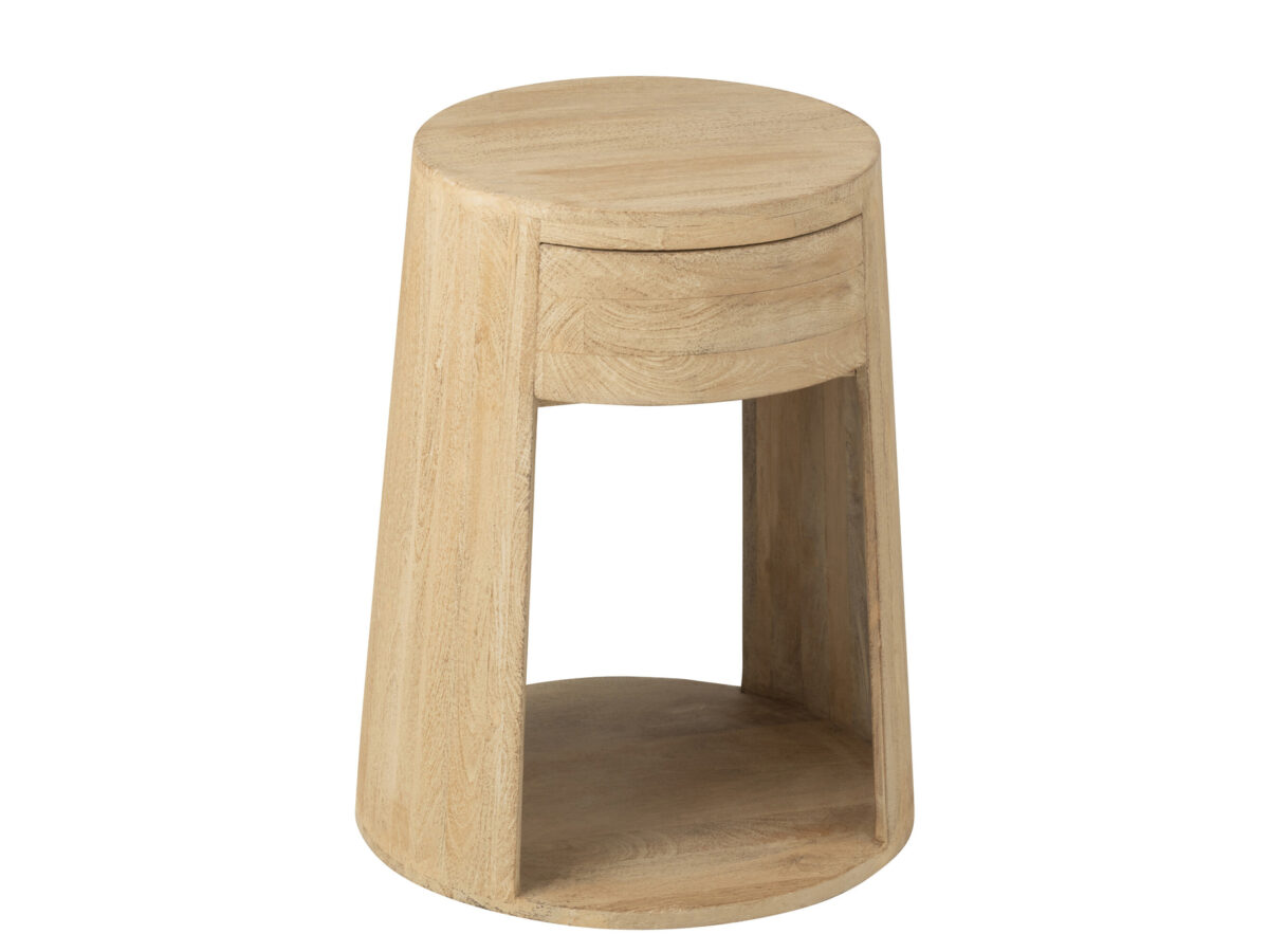 Nachtkastje Drawn Mangohout J-line Beige