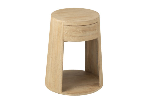 Nachtkastje Drawn Mangohout J-line Beige