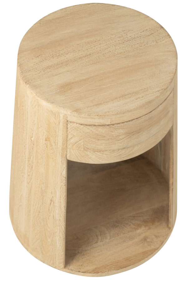 Nachtkastje Drawn Mangohout J-line Beige