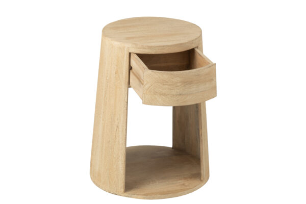 Nachtkastje Drawn Mangohout J-line Beige