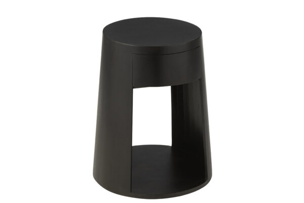 Nachtkastje Drawn Mangohout J-line Zwart