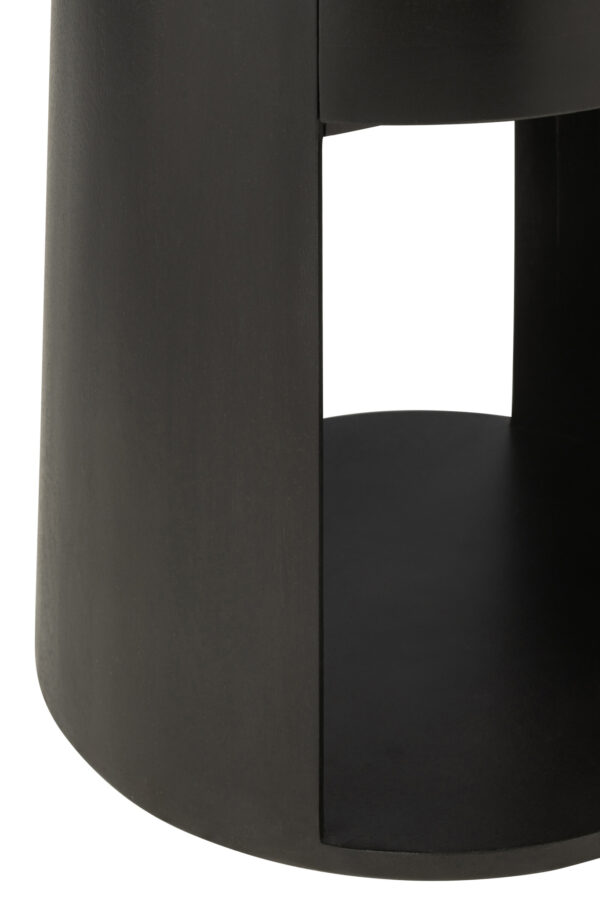 Nachtkastje Drawn Mangohout J-line Zwart