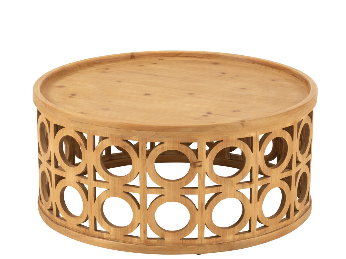 Salontafel Cato J-line Lichtbruin