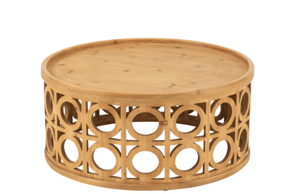 Salontafel Cato J-line Lichtbruin