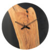 51003-0.jpg Moderne wandklok acaciahout J-line Zwart / Naturel