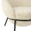 Loungestoel + Poef Esmeralda Beige J-line