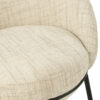 Loungestoel + Poef Esmeralda Beige J-line