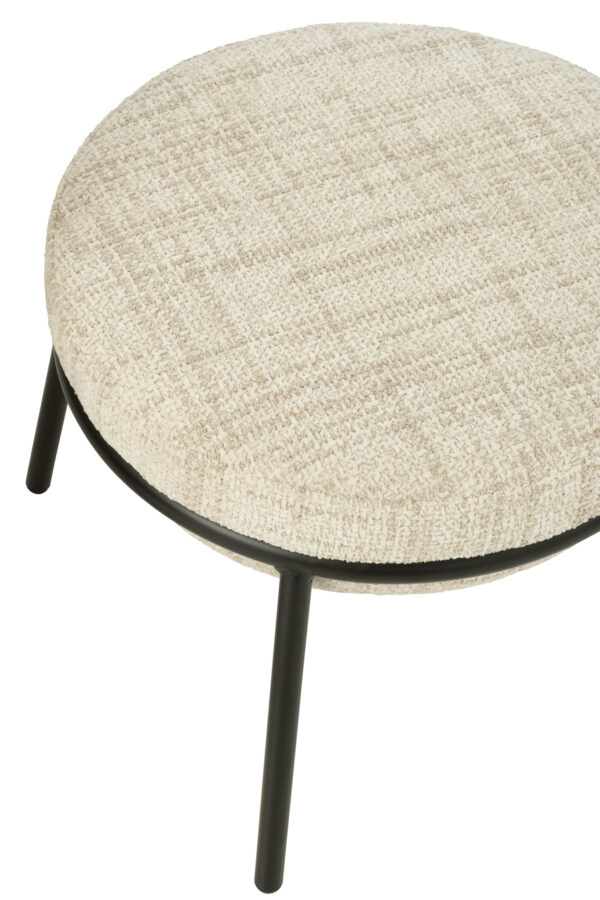 Loungestoel + Poef Esmeralda Beige J-line