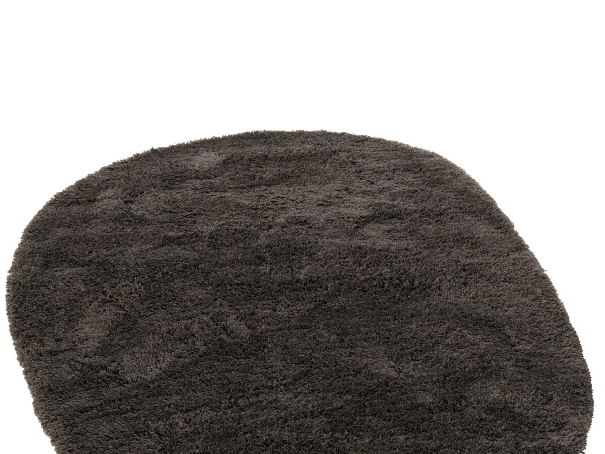 Vloerkleed Fluffy donkergrijs J-line