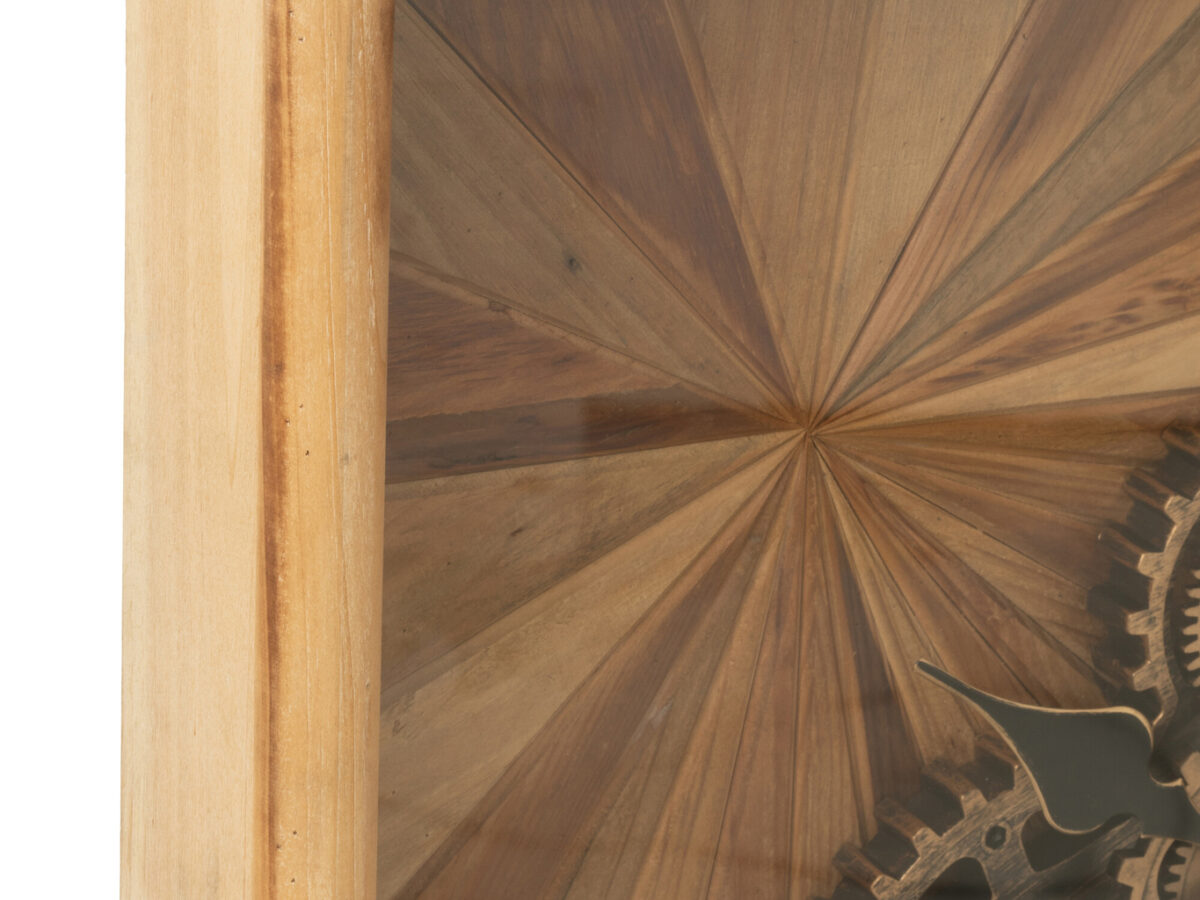 Wandklok Square Small Naturel J-line