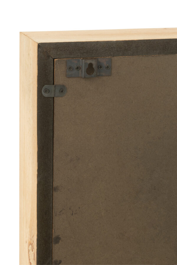 Wandklok Square Small Naturel J-line