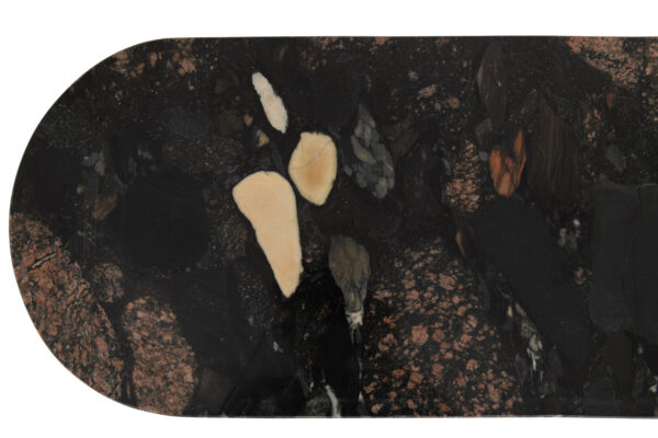 60884-5 Natuurlijke/Zwarte Marmeren Console Mathilde J-line