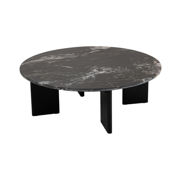 60886 Zwarte Marmeren Koffietafel Mathilde Zwarte Marmeren Koffietafel Mathilde